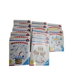 New Scholastic At Home Reading Program 12Books Workbooks Lot Kids Phonics